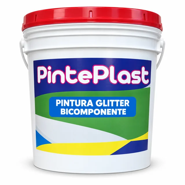 Pintura glitter bicomponente — ilustración de referencia