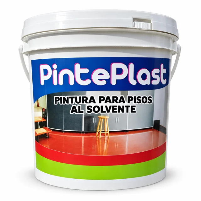 Pintura para pisos al solvente — ilustración de referencia